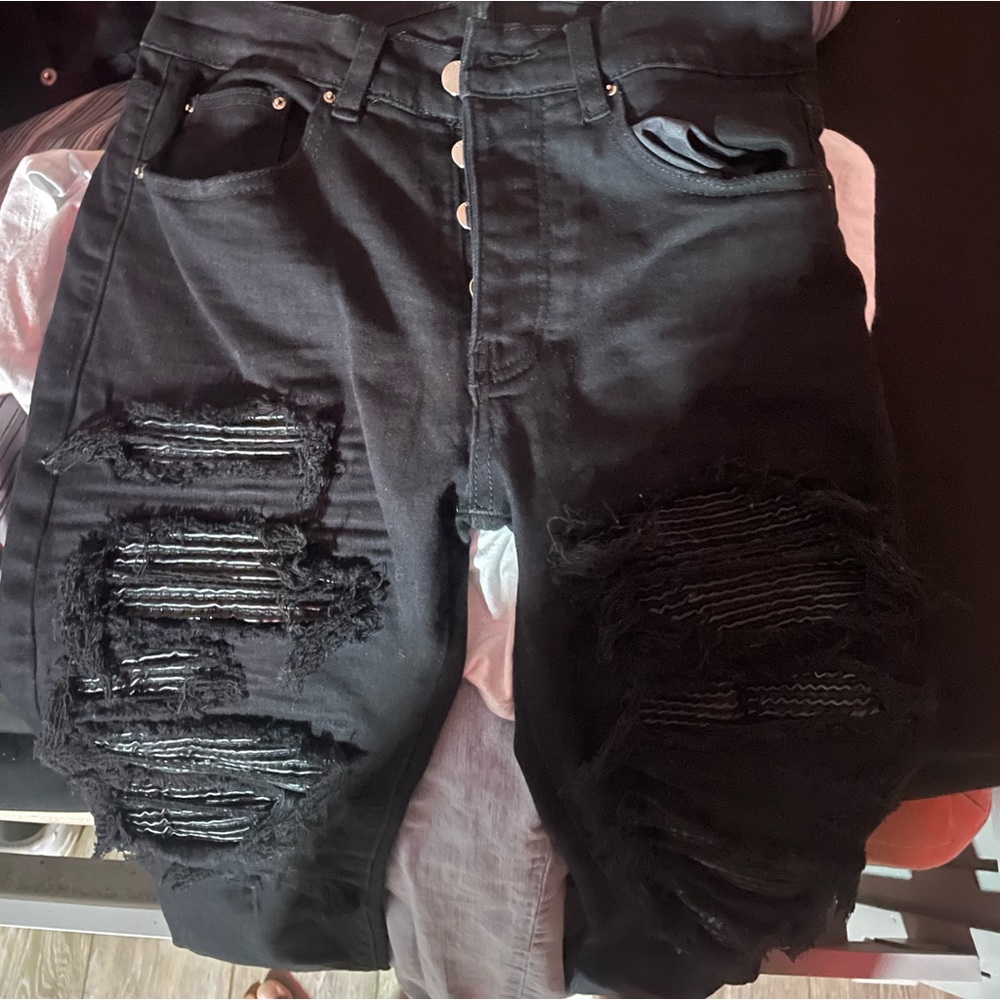 Amiri mx1 denim all black